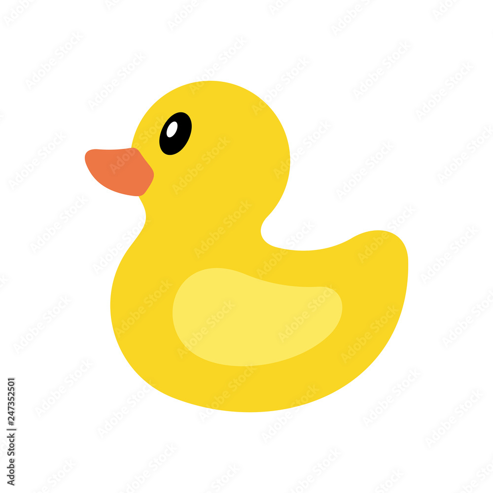 Yellow duck icon. isolated on white background Yellow duck icon. isolated on white background