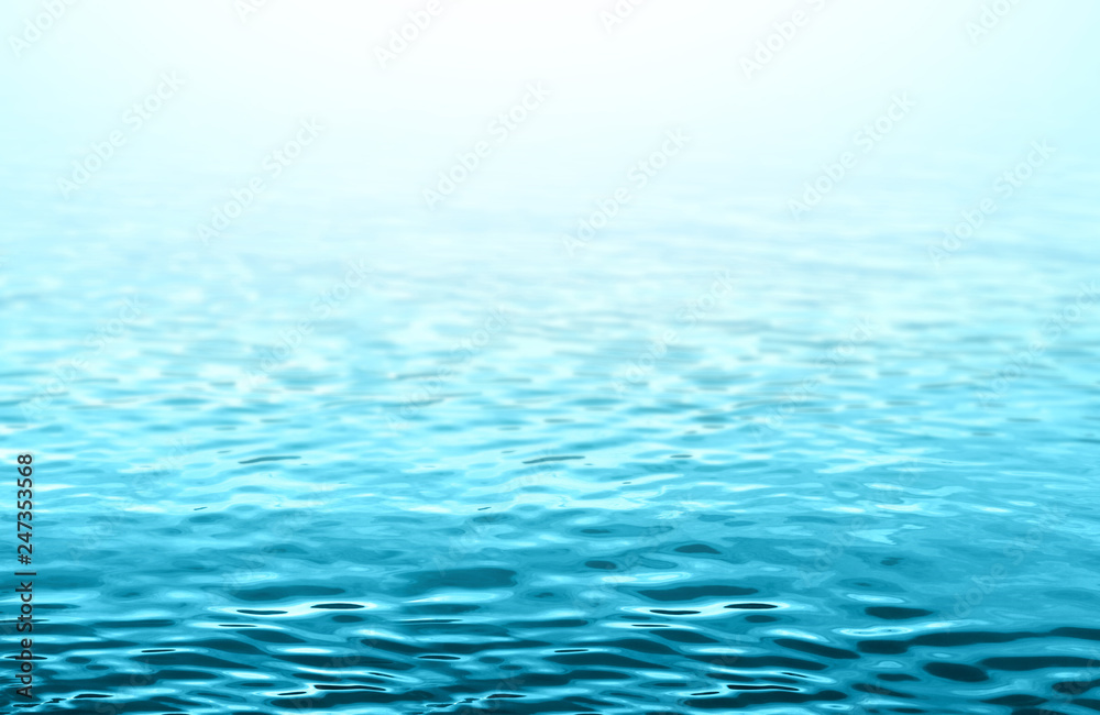 Naklejka premium Blue water background