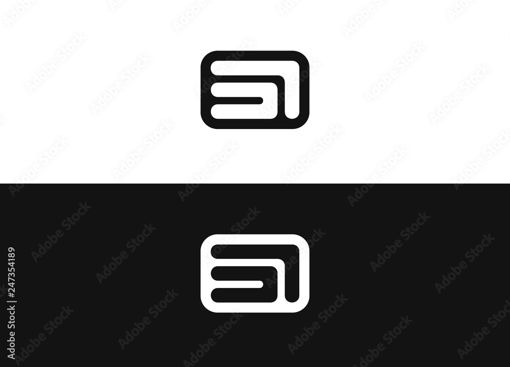 Stylized number three logo, vector sign number 3 Stylized number three logo, vector sign number 3