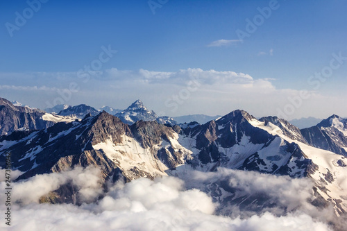 Majestic mountain peaks of the Caucasus of Russia © ParamePrizma