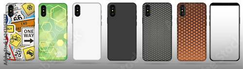 Set case for phone vector illustration