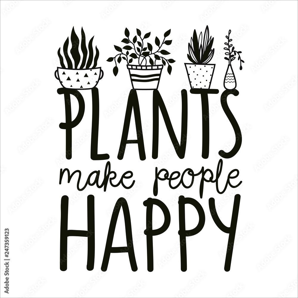 Digital Prints Art & Collectibles Plants Make People Happy Prints etna