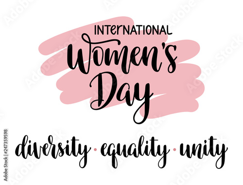International Womens Day typography