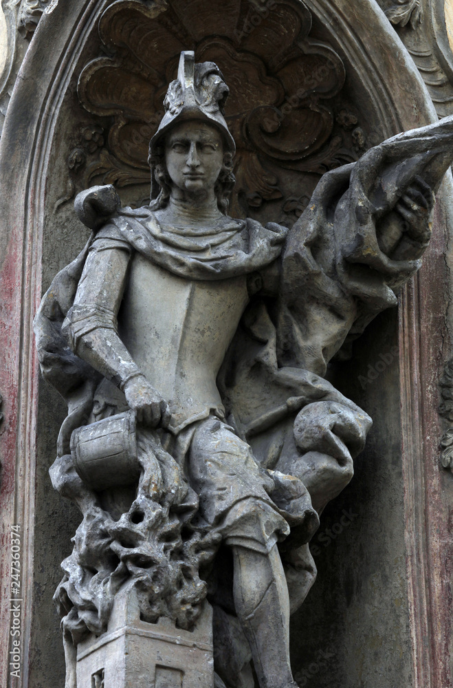 Saint Florian, patron of firefighters Saint Florian, patron of firefighters