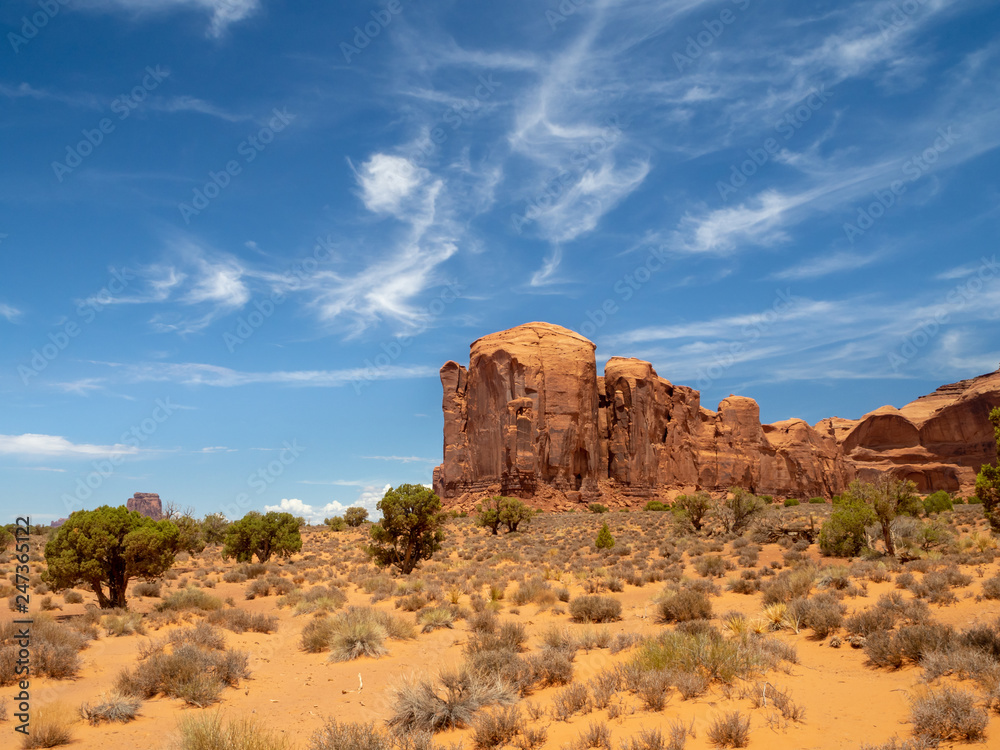 Monument Valley, Colorado Plateau region,  Arizona – Utah, United States, Navajo Indian Reservation Territory, National park