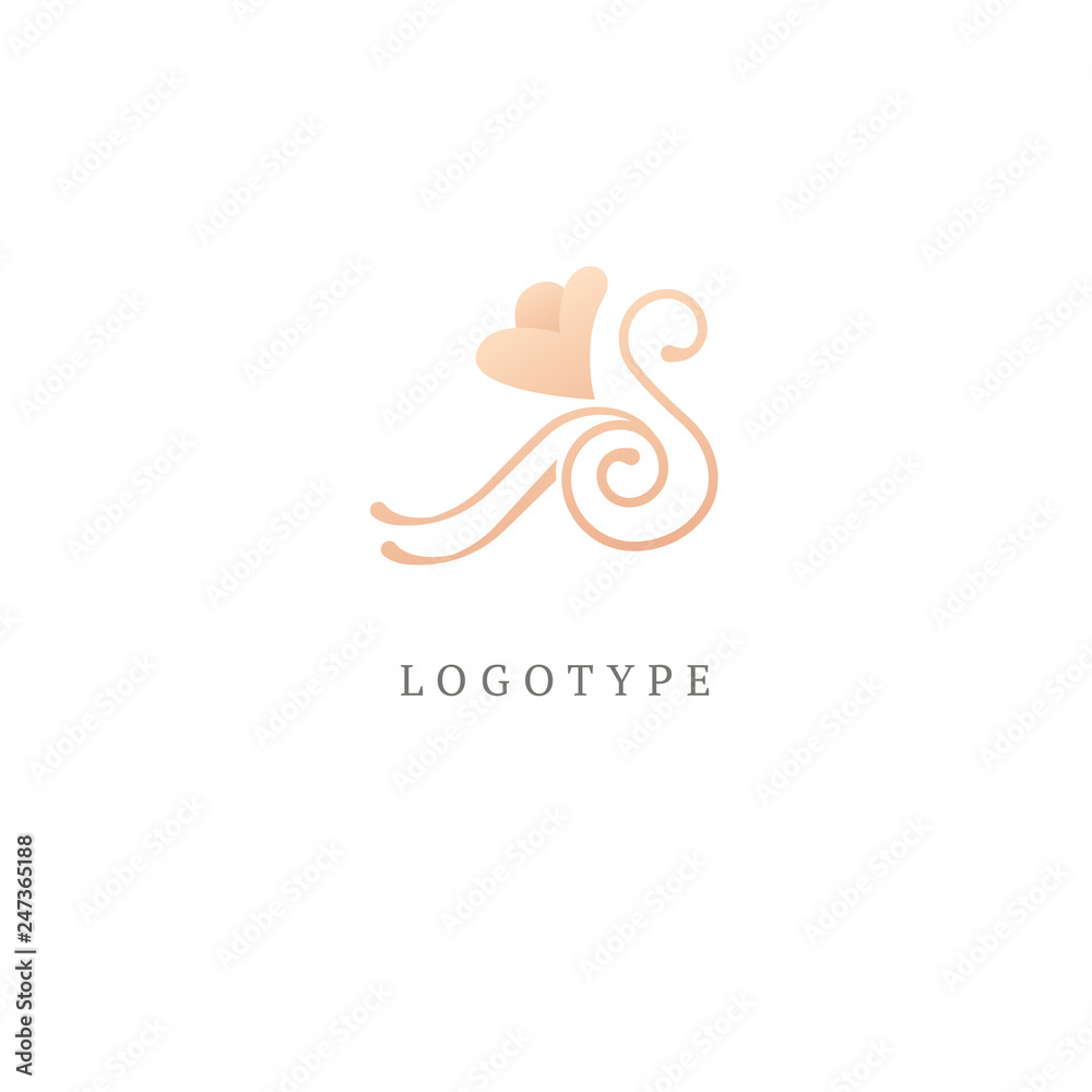 Abstract flower store logo icon vector design. Cosmetics, Spa, Beauty salon Decoration Boutique vector logo. Vector illustration, Graphic Design Editable Design. Floral logo. Flower wedding icon.