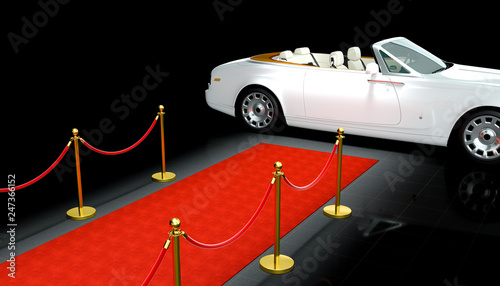 car and red carpet