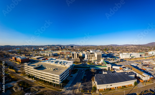 Downtown Huntsville Alabama, aerial view from just south of Twickenham Square and the hospital photo
