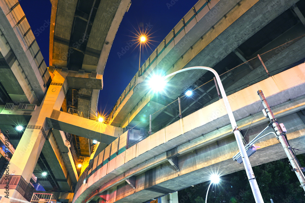 Fototapeta premium 首都高速道路の箱崎ジャンクション