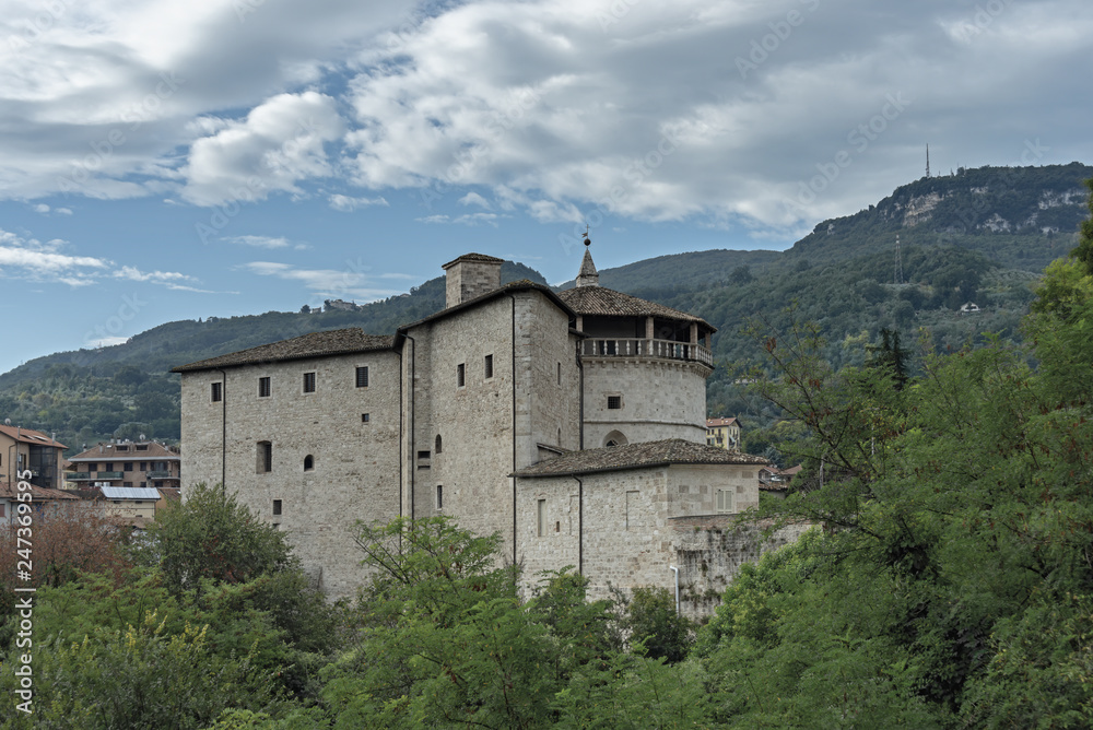 Italia Marche Ascoli Piceno castello Malatesta visto da dietro