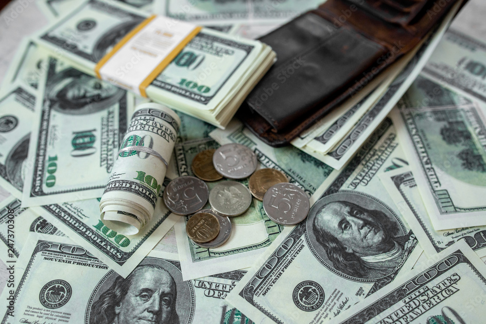 Fototapeta premium 100 dollar notes