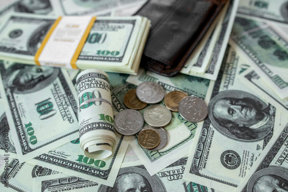 Fototapeta premium 100 dollar notes