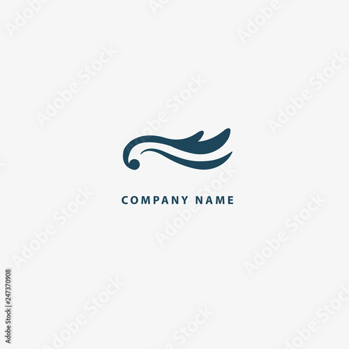 Vector illustration, Graphic Design Note web logotype. Abstract music logo icon vector design. Sound recording studio, night party. School of Music, disco, vocal course, composer, singer vector logo.