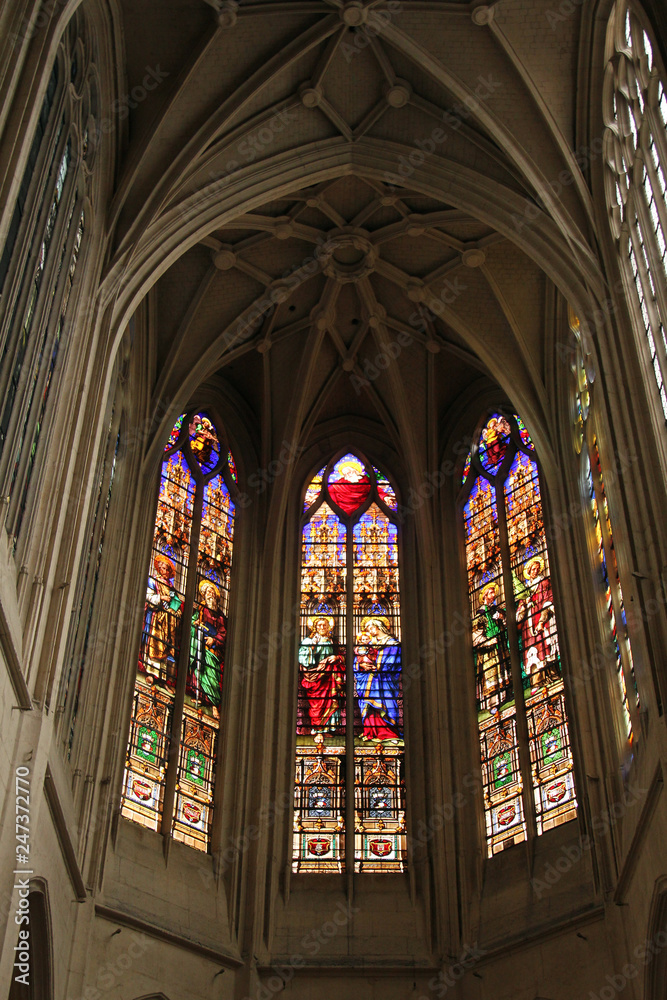 Stained glass, Church of St. Gervais and St. Protais, Paris