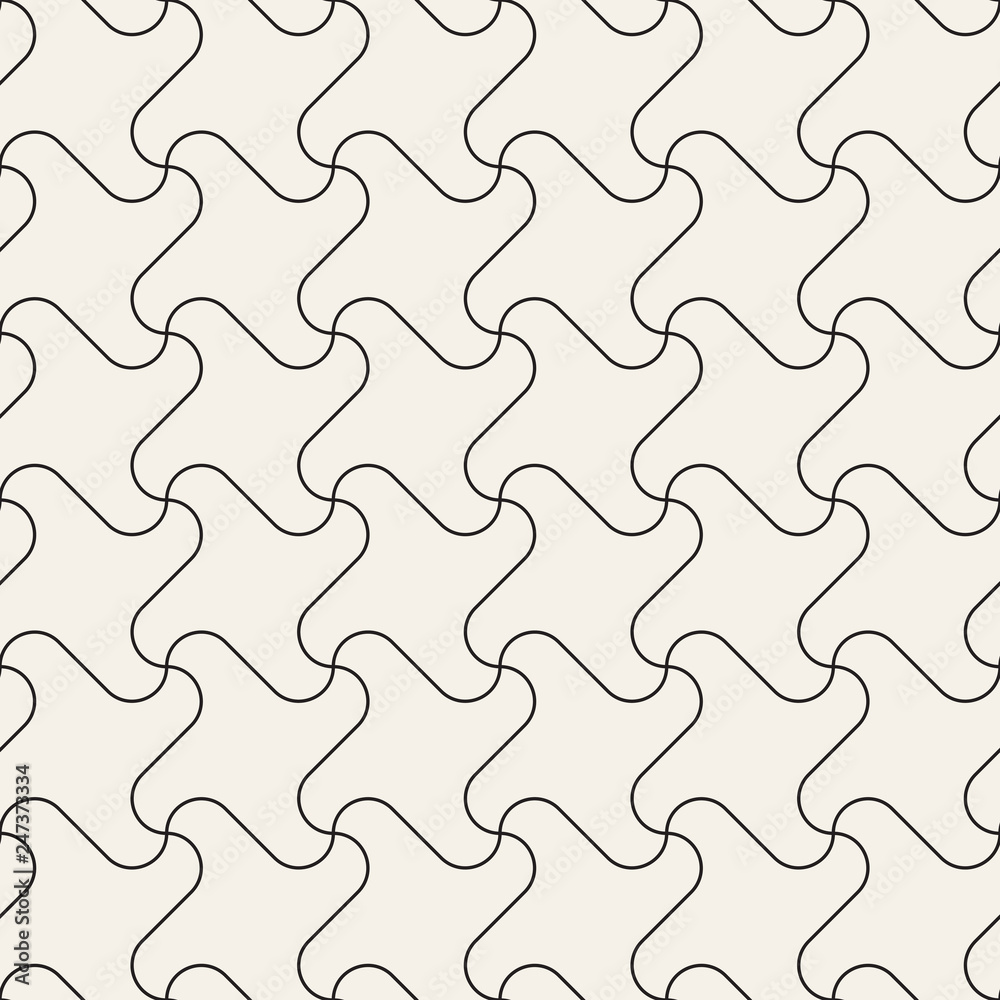 Vector seamless twisting lines pattern. Modern abstract texture. Repeating geometric tiles from spiral elements. Vector seamless twisting lines pattern. Modern abstract texture. Repeating geometric tiles from spiral elements.