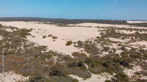 Little Sahara aerial view, Kangaroo Island, Australia