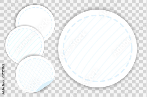 Sanitary Cotton Soft Pad Flat Illustration Set