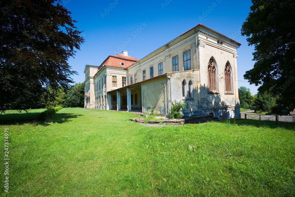 Baroque style palace in Drogosze, Poland (former Donhoffstadt, East Prussia)