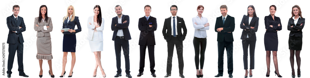 group of successful business people isolated on white group of successful business people isolated on white