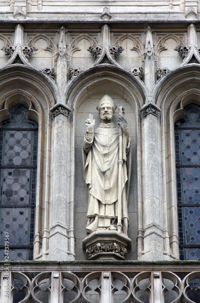Statue of Saint, Saint Germain-l'Auxerrois church, Paris