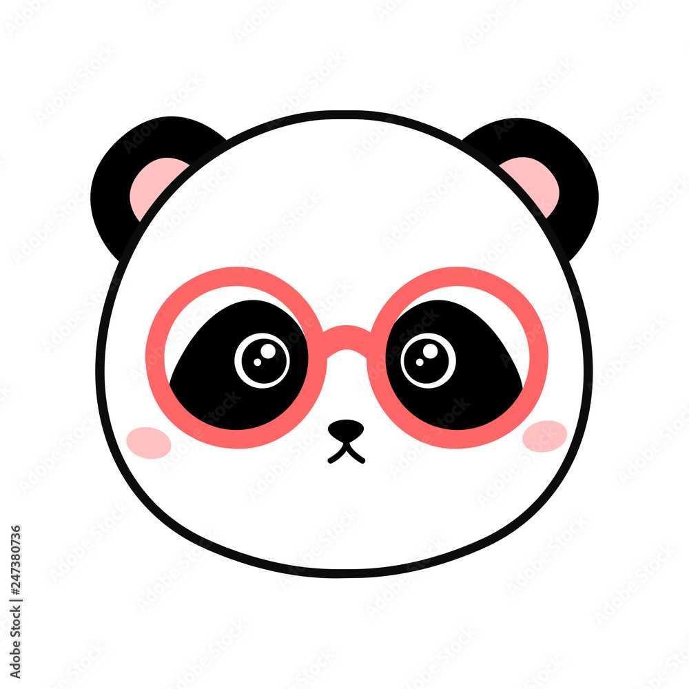 Fototapeta premium Inteligentna panda
