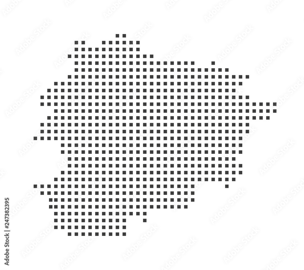 Andorra pixel map.