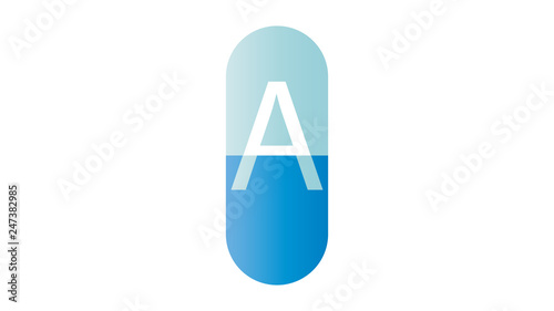 Pill logo vector design. Pharmacy logo