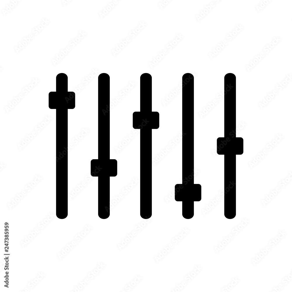 Equalizer slider icon Equalizer slider icon