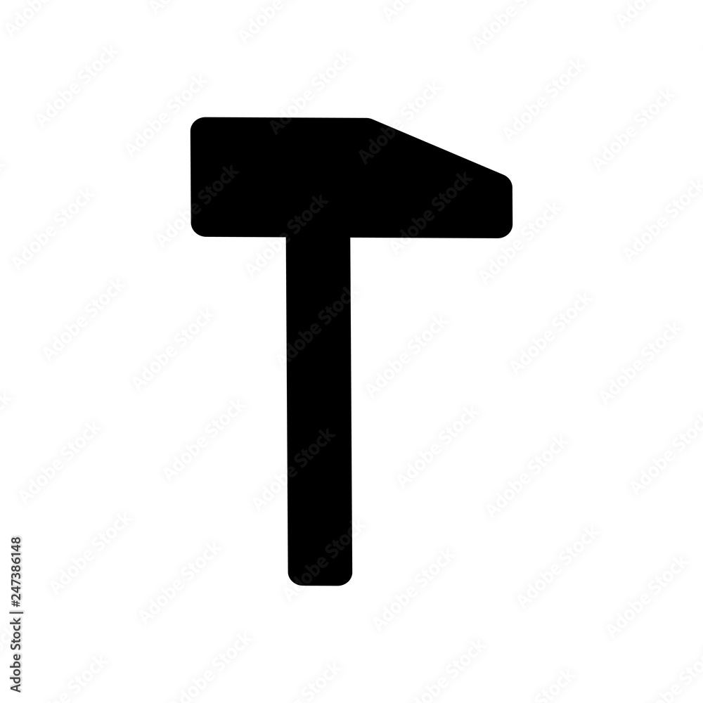 Hammer icon, vector Hammer icon, vector