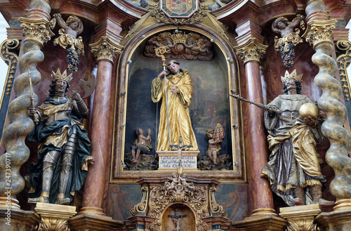 Main altar in the church Leonard of Noblac in Kotari, Croatia