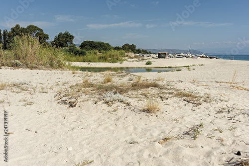 Italia Calabria Mare spiaggia libera estuario fiumara photo