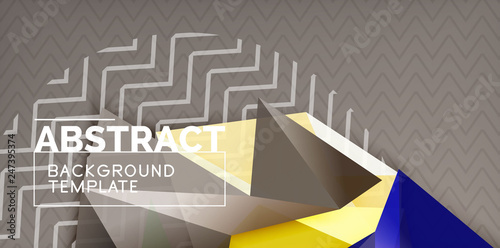 Triangular low poly background design