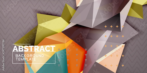 Triangular low poly background design