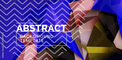 Triangular low poly background design