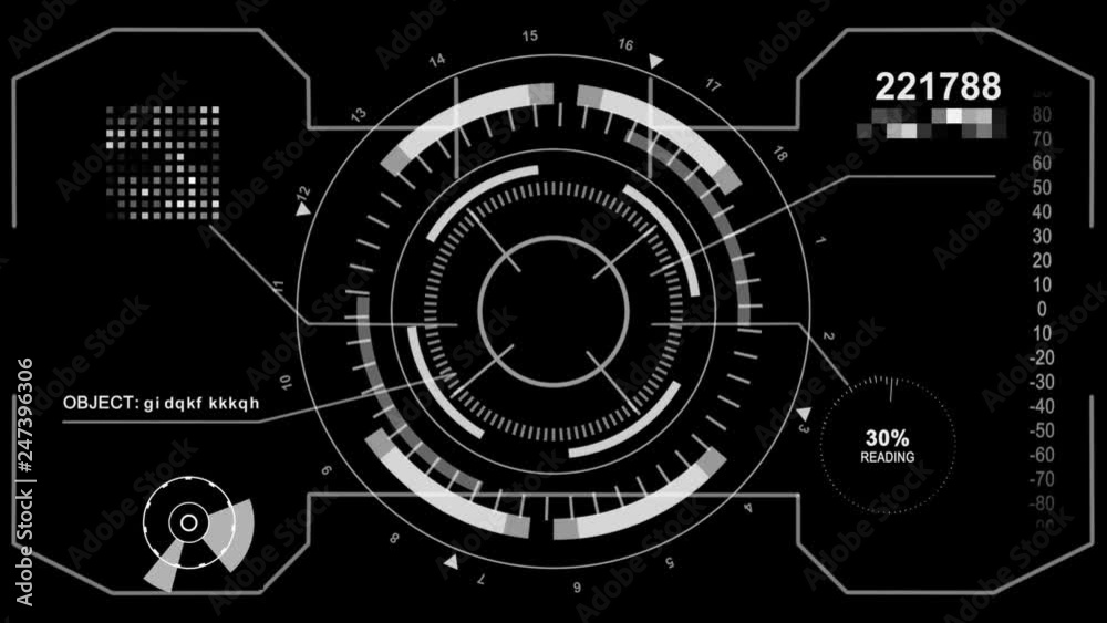 Technology HUD interface background