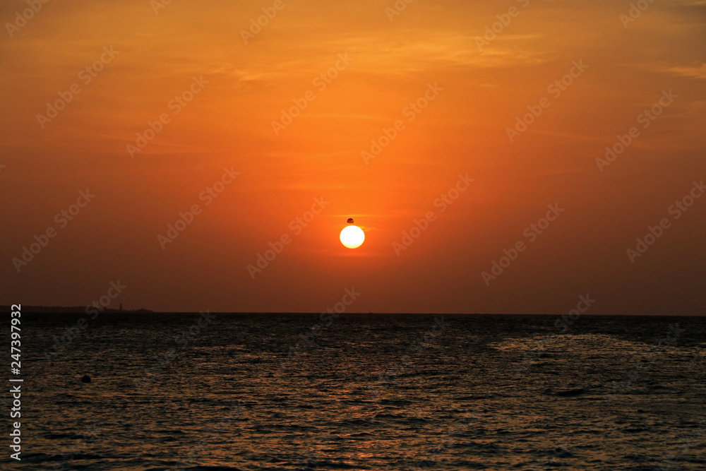 Sunset in Nungwi, Zanzibar, Tanzania 
