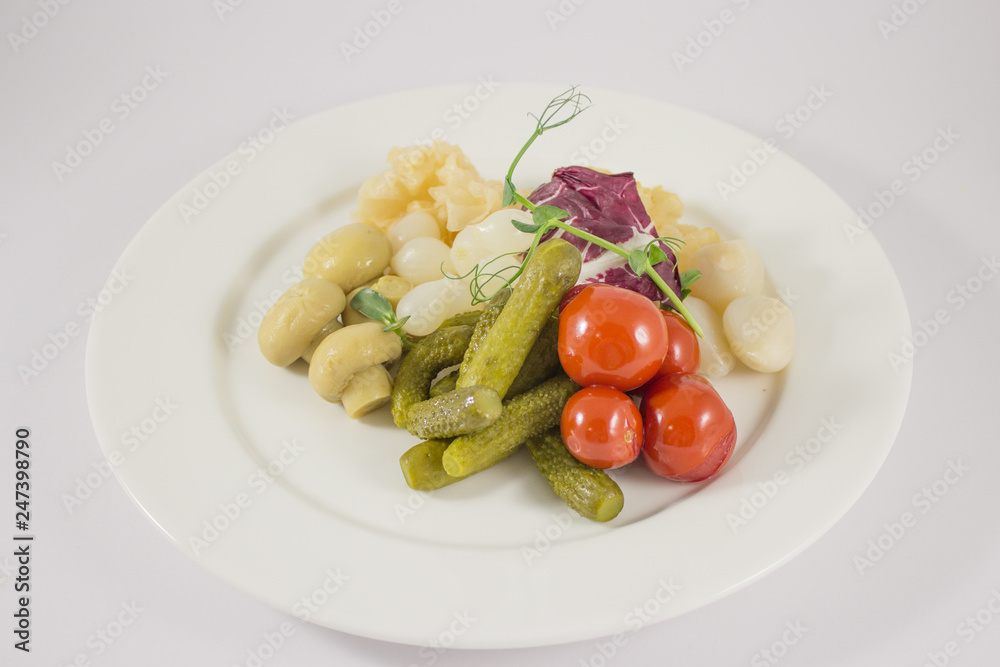 assorted pickled vegetables assorted pickled vegetables