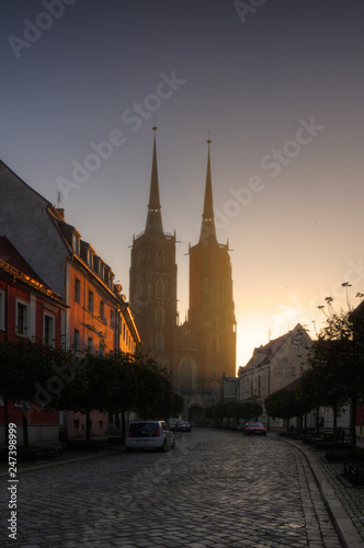 Ostrów Tumski i Katedra - Wrocław - wschód słońca