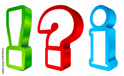 Question, Answer & Information 3D