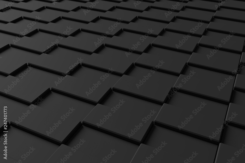 Fototapeta premium Modern brick wall. 3D rendering.