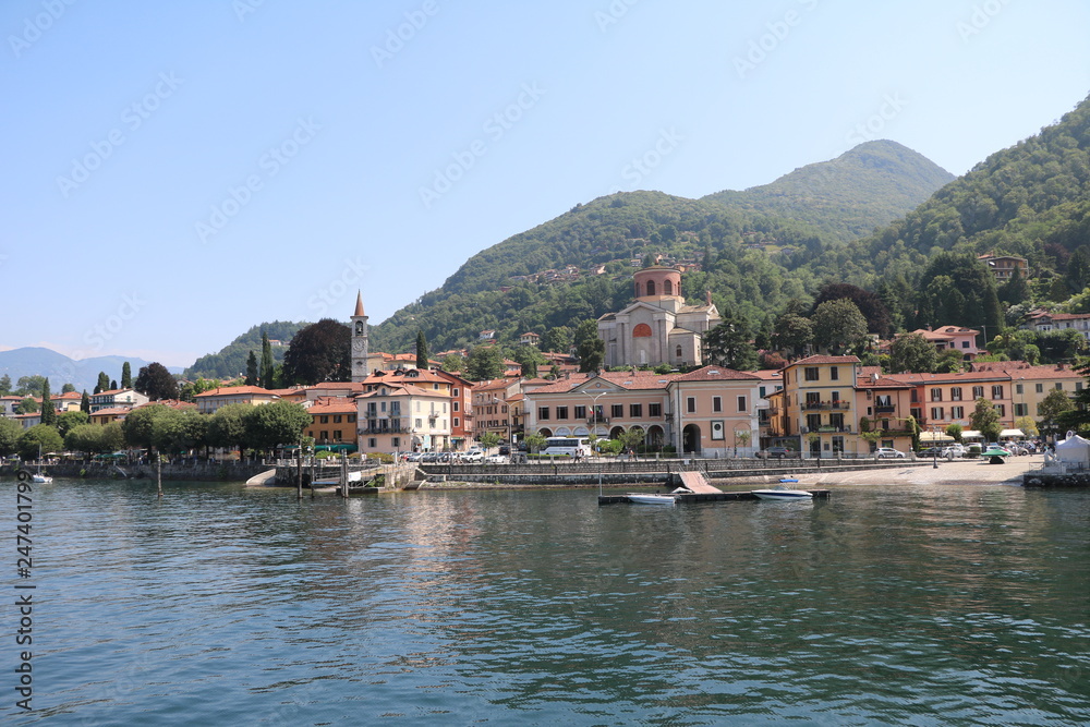 Laveno Mombello on Lake Maggiore, Italy