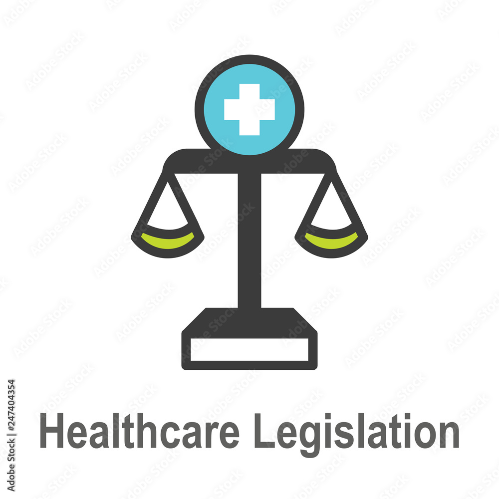 Health Laws and Legal icon set depicting various aspects of the legal system Health Laws and Legal icon set depicting various aspects of the legal system