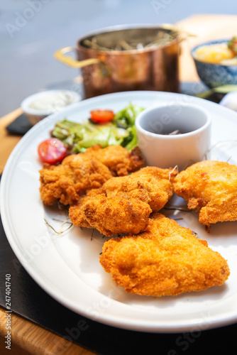 wiener schnitzel, veal cutlet and lemon, austrian cuisine