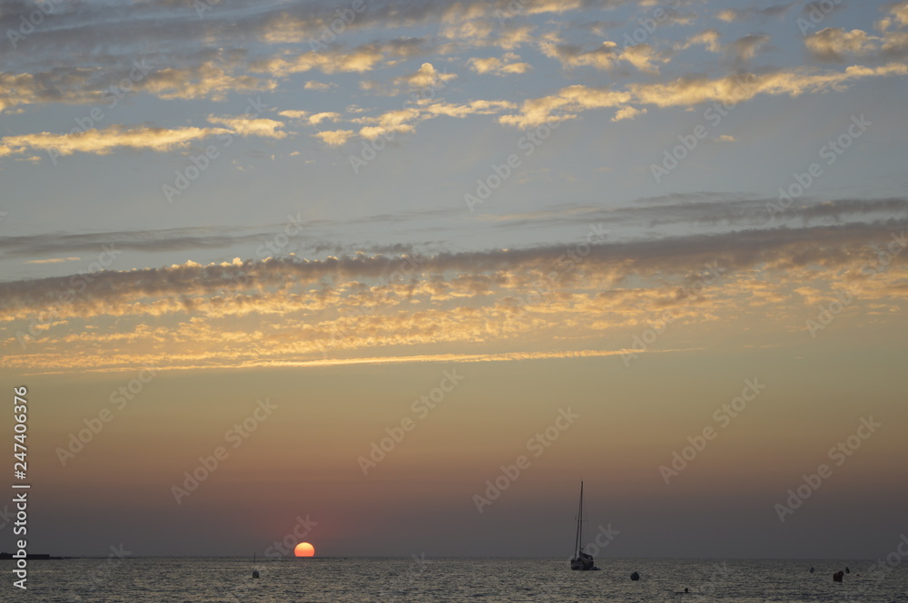 Tramonto sull'oceano Tramonto sull'oceano
