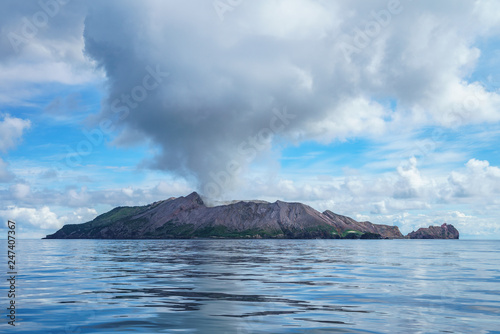 smoke over volcano,white island,bay of plenty,new zealand 1 © Christian B.