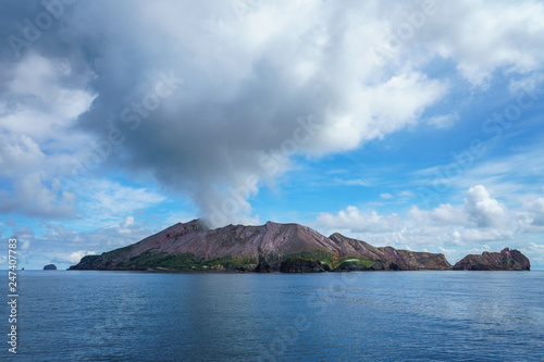 smoke over volcano,white island,bay of plenty,new zealand 5 © Christian B.