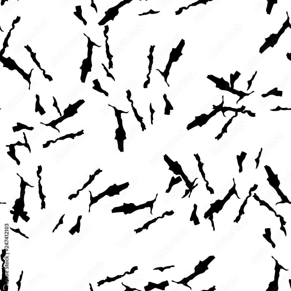 Urban UFO camouflage of various shades of white and black colors