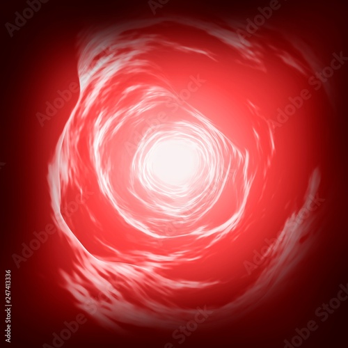 Blood vessel lumen, illustration