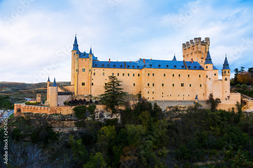 November view of Alcazar of Segovia