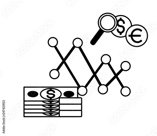 money chart exchange stock market